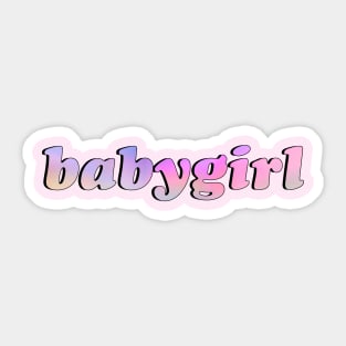 Babygirl (pastel) Sticker